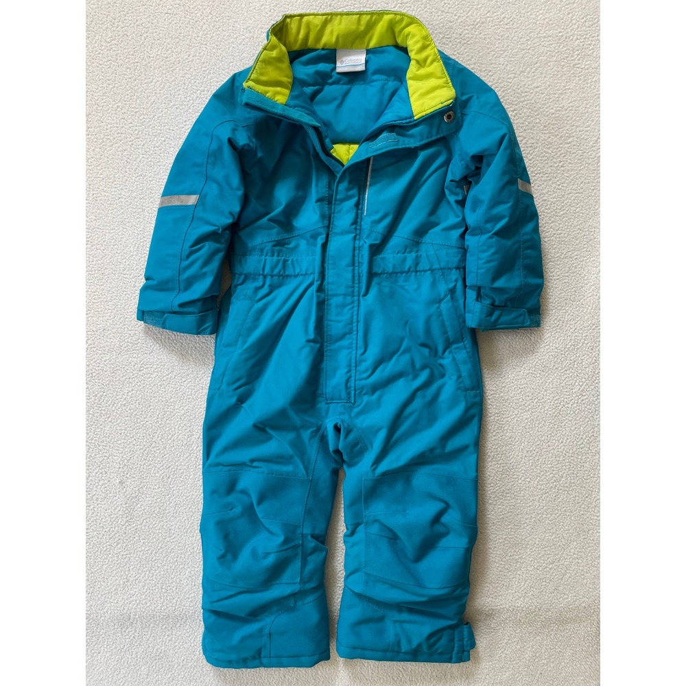 Columbia Toddler 4T Snow Suit Blue Omni-Tech Buga II Outgrown One-Piece
